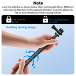 Monopé de selfie TELESIN 3M em fibra de carbono com parafuso 1/4 para câmara de ação, 3m