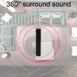 Coluna Bluetooth de secretária BT809S para jogos com luz ambiente inteligente, ligação USB para computador