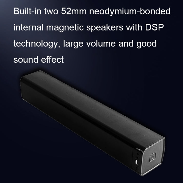 Coluna Bluetooth de secretária BT809S para jogos com luz ambiente inteligente, ligação USB para computador