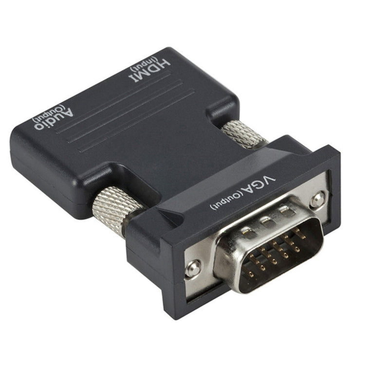 Adaptador HDMI para Projetor com Cabo de Áudio Conversor HD para Computador, HDMI para VGA, VGA para HDMI