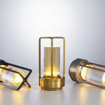Candeeiro de Mesa Cruz Vintage Todo em Alumínio Portátil para Hotel Camping ao Ar Livre com Toque Luz Noturna, 2000mAh (Bronze), 2600mAh (Bronze), 2000mAh (Prateado), 2600mAh (Prateado), 2000mAh (Preto Mate), 2600mAh (Preto Mate)