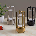 Candeeiro de Mesa Cruz Vintage Todo em Alumínio Portátil para Hotel Camping ao Ar Livre com Toque Luz Noturna, 2000mAh (Bronze), 2600mAh (Bronze), 2000mAh (Prateado), 2600mAh (Prateado), 2000mAh (Preto Mate), 2600mAh (Preto Mate)