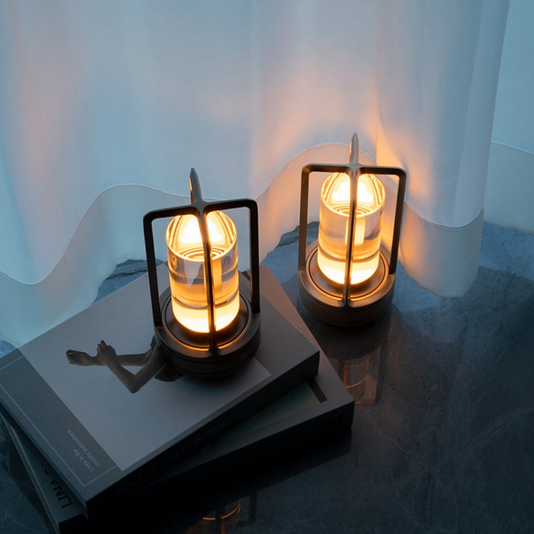 Candeeiro de Mesa Cruz Vintage Todo em Alumínio Portátil para Hotel Camping ao Ar Livre com Toque Luz Noturna, 2000mAh (Bronze), 2600mAh (Bronze), 2000mAh (Prateado), 2600mAh (Prateado), 2000mAh (Preto Mate), 2600mAh (Preto Mate)