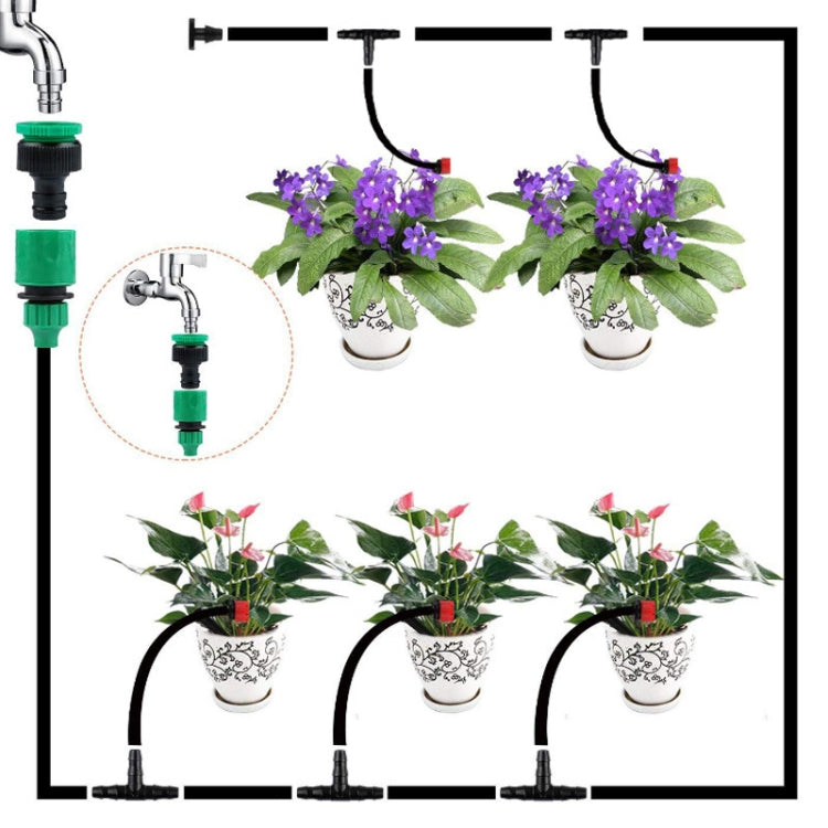 Sistema de Irrigação por Gotejamento com Mangueira Conjunto de Rega de Plantas Gotejadores Ajustáveis 360 Graus, Kit 5m, Kit 10m, Kit 15m, Kit 20m, Kit 25m