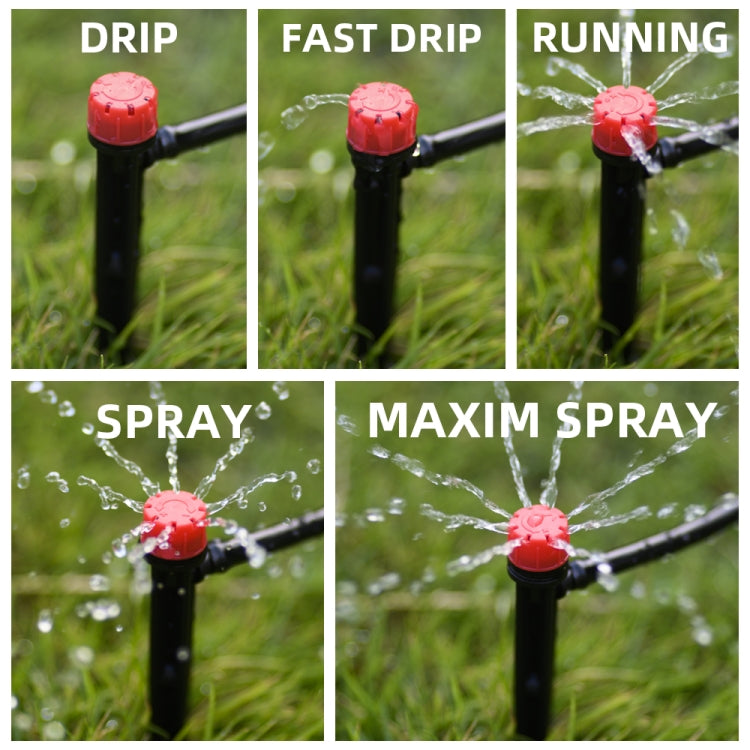 Sistema de Irrigação por Gotejamento com Mangueira Conjunto de Rega de Plantas Gotejadores Ajustáveis 360 Graus, Kit 5m, Kit 10m, Kit 15m, Kit 20m, Kit 25m