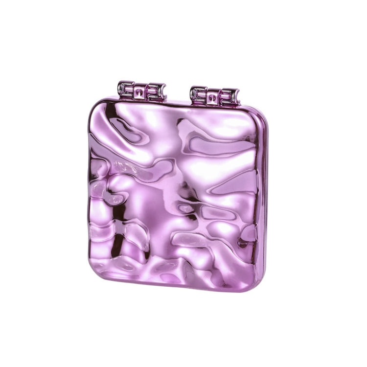 Espelho Duplo Mini Electroplatinado de Secretária para Senhoras, Espelho (Roxo), Espelho (Prateado), Espelho (Bege)