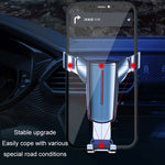 Air Outlet Triangular Gravity Sensor Car Mobile Phone Holder, Black Hook Clip, Golden Hook Clip, Black Olecranon Clip, Golden Olecranon Clip, Black One Word Clip, Golden One Word Clip