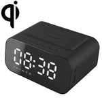 Coluna Bluetooth com Relógio LED BT510 15W, Carregamento Sem Fios, Espelho Inteligente Multifuncional, Alarme, Áudio, BT510 (Branco), BT510 (Preto Ferro)