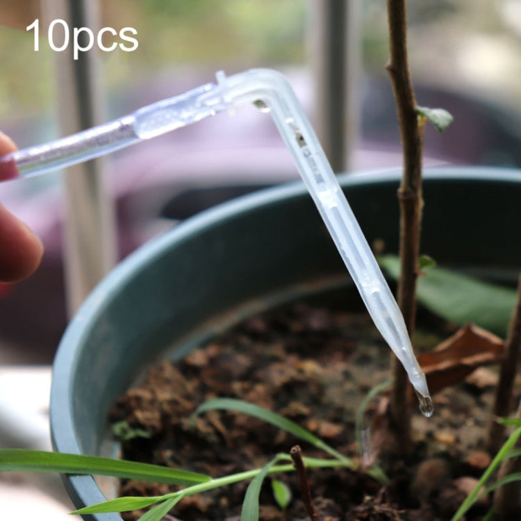 10pcs FR-258 Flecha de Irrigação Micro Spray Curva Transparente Capilar 4/7mm para Jardinagem