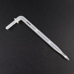 10pcs FR-258 Flecha de Irrigação Micro Spray Curva Transparente Capilar 4/7mm para Jardinagem