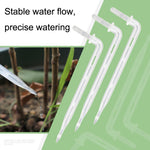 10pcs FR-258 Flecha de Irrigação Micro Spray Curva Transparente Capilar 4/7mm para Jardinagem