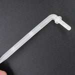 10pcs FR-258 Flecha de Irrigação Micro Spray Curva Transparente Capilar 4/7mm para Jardinagem