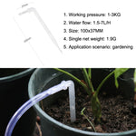 10pcs FR-258 Flecha de Irrigação Micro Spray Curva Transparente Capilar 4/7mm para Jardinagem