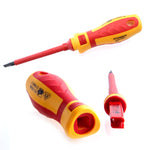 Conjunto de Chaves de Fendas Isoladas RDEER VDE-9913 13 em 1, Ferramentas para Eletricista, VDE-9913