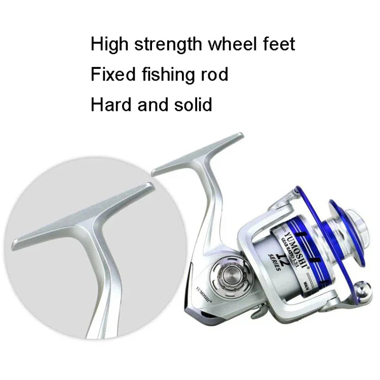 Roda de Linha de Pesca com Cabeça de Metal, YUMOSHI AL2000, YUMOSHI AL3000, YUMOSHI AL4000, YUMOSHI AL5000, YUMOSHI AL6000, YUMOSHI AL7000