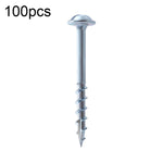 RUITOOL ST4 100 Parafusos para Madeira com Furo Inclinado, Meio Dente, Auto-roscantes Phillips, 25mm, 32mm, 38mm, 50mm, 63mm