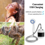 Chuveiro Elétrico Portátil para Campismo KE-801, Recarrregável, 2200mAh
