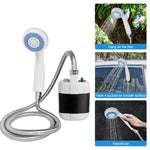 Chuveiro Elétrico Portátil para Campismo KE-801, Recarrregável, 2200mAh