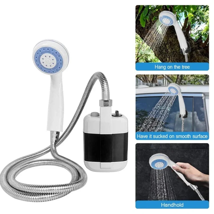 Chuveiro Elétrico Portátil para Campismo KE-801, Recarrregável, 2200mAh