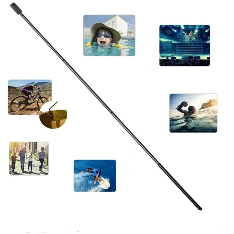 Monopé Extendido de Fibra de Carbono Bastão Selfie Invisível Para Insta360 / DJI Action / GoPro / Câmara Desportiva Xiao Yi, 1,5m, 3m, 5m