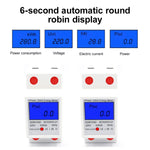 Medidor de carril multifunções monofásico DDM15SD com ecrã LCD retroiluminado, 5 (20) A, 5 (32) A, 10 (40) A, 15 (60) A, 20 (80) A, 5 (80) A