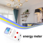 Medidor de carril multifunções monofásico DDM15SD com ecrã LCD retroiluminado, 5 (20) A, 5 (32) A, 10 (40) A, 15 (60) A, 20 (80) A, 5 (80) A