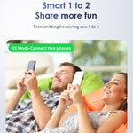 B39 2 em 1 Receptor de Música Bluetooth 5.3 AUX Adaptador para TV e Computador, B39