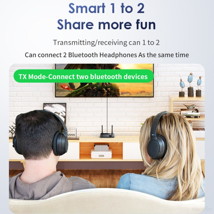 B39 2 em 1 Receptor de Música Bluetooth 5.3 AUX Adaptador para TV e Computador, B39