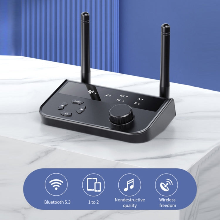 B39 2 em 1 Receptor de Música Bluetooth 5.3 AUX Adaptador para TV e Computador, B39