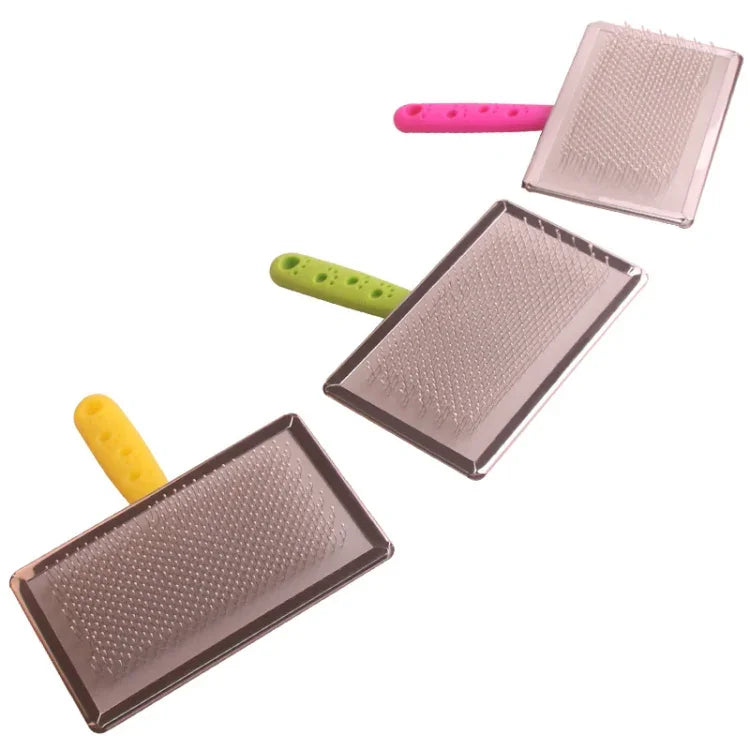 Pente de Massagem Removedor de Pêlos para Animais BG-W1347 Ferramentas de Limpeza para Cães, Entrega de Cor Aleatória, S, M, L