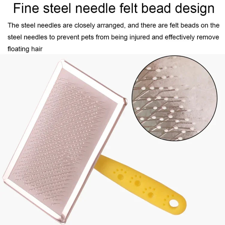 Pente de Massagem Removedor de Pêlos para Animais BG-W1347 Ferramentas de Limpeza para Cães, Entrega de Cor Aleatória, S, M, L