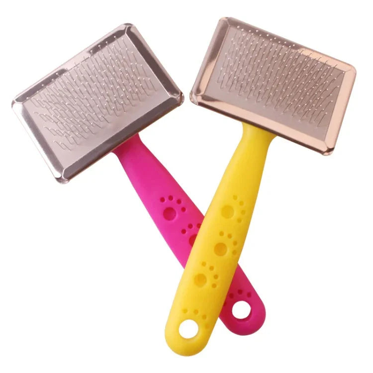 Pente de Massagem Removedor de Pêlos para Animais BG-W1347 Ferramentas de Limpeza para Cães, Entrega de Cor Aleatória, S, M, L