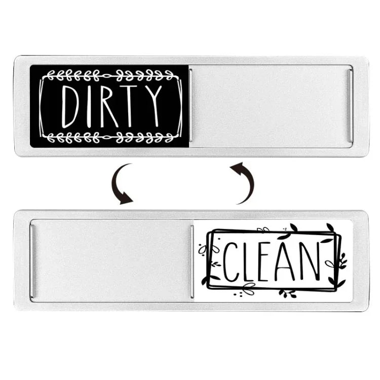 Dishwasher Magnet Clean Dirty Sign Double-Sided Refrigerator Magnet, Silver-Blue Gray, Black-Blue Gray, Silver-Black and White, Black-Black and White, Silver- Cat Claw), Turkish, Black Cat Claw, Black Love, Silver Love, Silver Gray White, Black Gray   ...