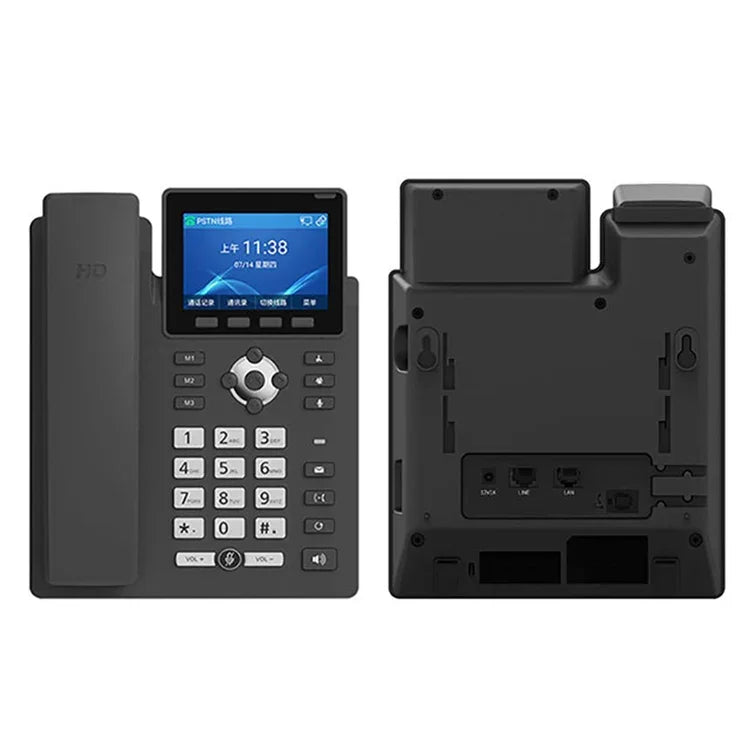 Telefone Inteligente de Gravação em Modo Duplo PSTN+SIP S135, Telefone de Rede VOIP de 6 Vias, Telefone IP, S135