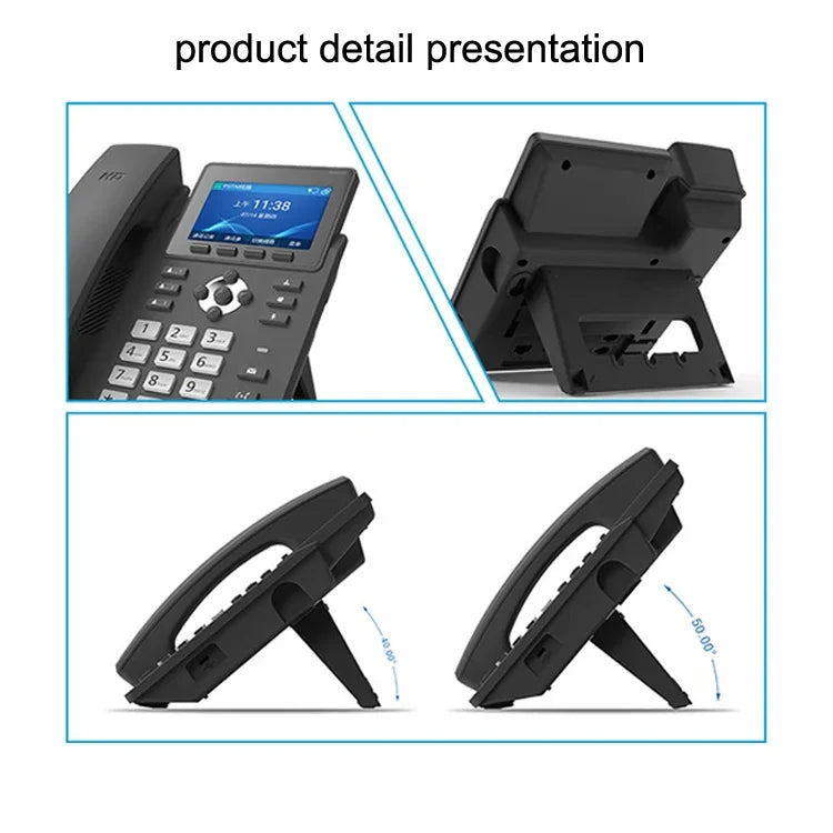Telefone Inteligente de Gravação em Modo Duplo PSTN+SIP S135, Telefone de Rede VOIP de 6 Vias, Telefone IP, S135