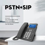 Telefone Inteligente de Gravação em Modo Duplo PSTN+SIP S135, Telefone de Rede VOIP de 6 Vias, Telefone IP, S135