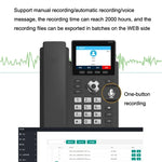 Telefone Inteligente de Gravação em Modo Duplo PSTN+SIP S135, Telefone de Rede VOIP de 6 Vias, Telefone IP, S135
