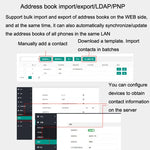 Telefone Inteligente de Gravação em Modo Duplo PSTN+SIP S135, Telefone de Rede VOIP de 6 Vias, Telefone IP, S135