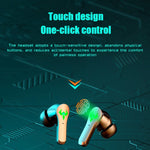 N35 Auriculares Bluetooth Sem Fios In-Ear com Luz Colorida e Baixa Latência para Jogos, Exibição Digital, Sem Exibição Digital