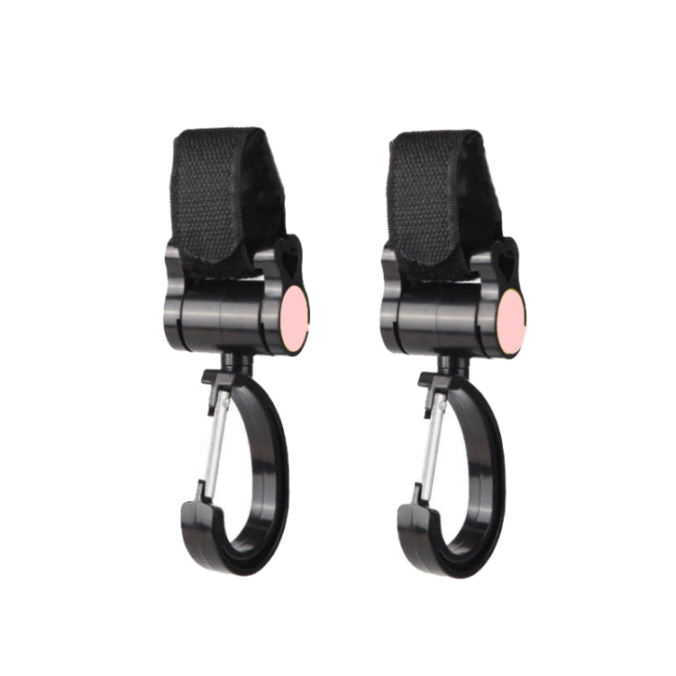 2 ganchos universais para carrinho de bebé com rotação de 360 graus, Ganchos Adesivos (Rosa), Ganchos Adesivos (Amarelo), Ganchos Adesivos (Preto)