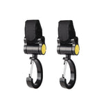 2 ganchos universais para carrinho de bebé com rotação de 360 graus, Ganchos Adesivos (Rosa), Ganchos Adesivos (Amarelo), Ganchos Adesivos (Preto)