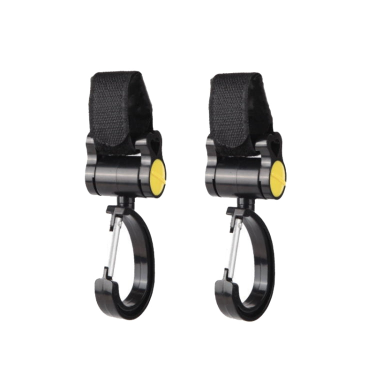 2 ganchos universais para carrinho de bebé com rotação de 360 graus, Ganchos Adesivos (Rosa), Ganchos Adesivos (Amarelo), Ganchos Adesivos (Preto)