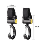 2 ganchos universais para carrinho de bebé com rotação de 360 graus, Ganchos Adesivos (Rosa), Ganchos Adesivos (Amarelo), Ganchos Adesivos (Preto)