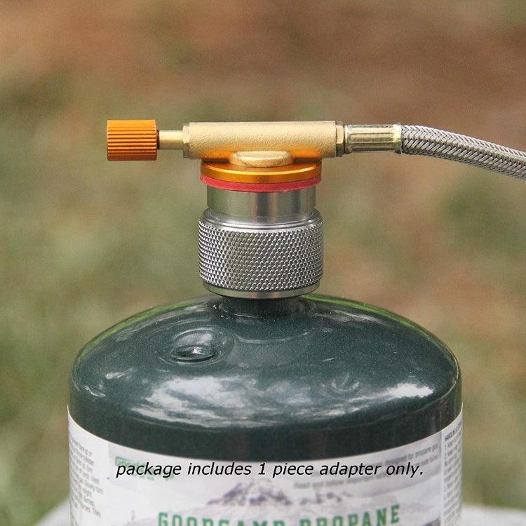 Portable Camping Stove Propane Tank Adapter American Standard Gas Burner Conversion Head, American Standard Gas Burner