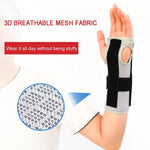 Órtese Respirável para Pulso, Suporte para Pulso, Protector para Artrite, Síndrome do Túnel Cárpico, Entorse de Mão, Tendinite, Pulseira com 3 Placas de Alumínio