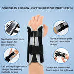 Órtese Respirável para Pulso, Suporte para Pulso, Protector para Artrite, Síndrome do Túnel Cárpico, Entorse de Mão, Tendinite, Pulseira com 3 Placas de Alumínio