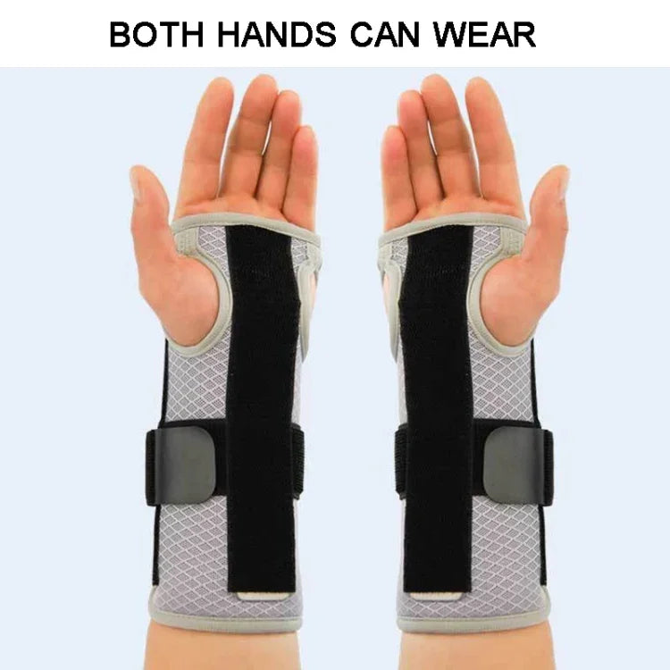Órtese Respirável para Pulso, Suporte para Pulso, Protector para Artrite, Síndrome do Túnel Cárpico, Entorse de Mão, Tendinite, Pulseira com 3 Placas de Alumínio