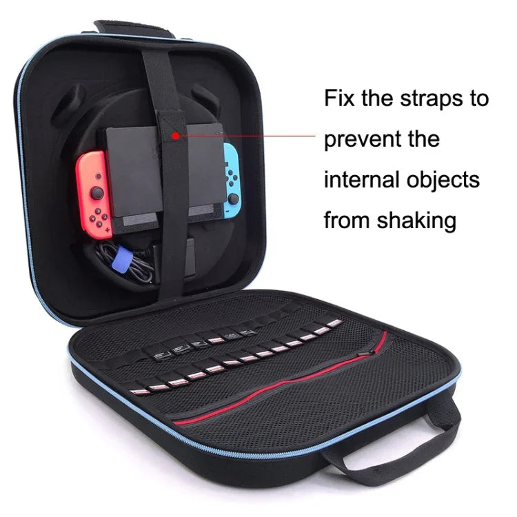 Bolsa de Armazenamento para Anéis Duplos de Fitness Nintendo Switch EVA Estojo Rígido Portátil para Acessórios, GH1872 GH1872