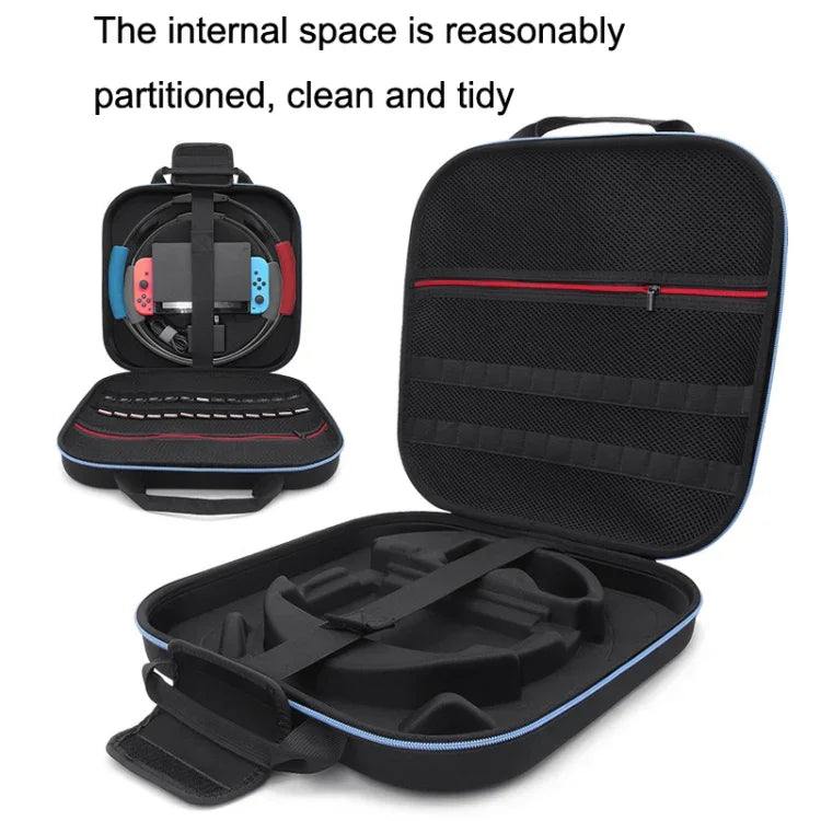 Bolsa de Armazenamento para Anéis Duplos de Fitness Nintendo Switch EVA Estojo Rígido Portátil para Acessórios, GH1872 GH1872