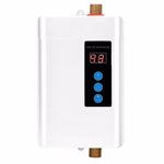 Aquecedor de Água Elétrico com Controlo Remoto e Temperatura Ajustável, Ficha US 3000W, Ficha UK 3000W, Ficha EU 4000W, Ficha AU 4000W